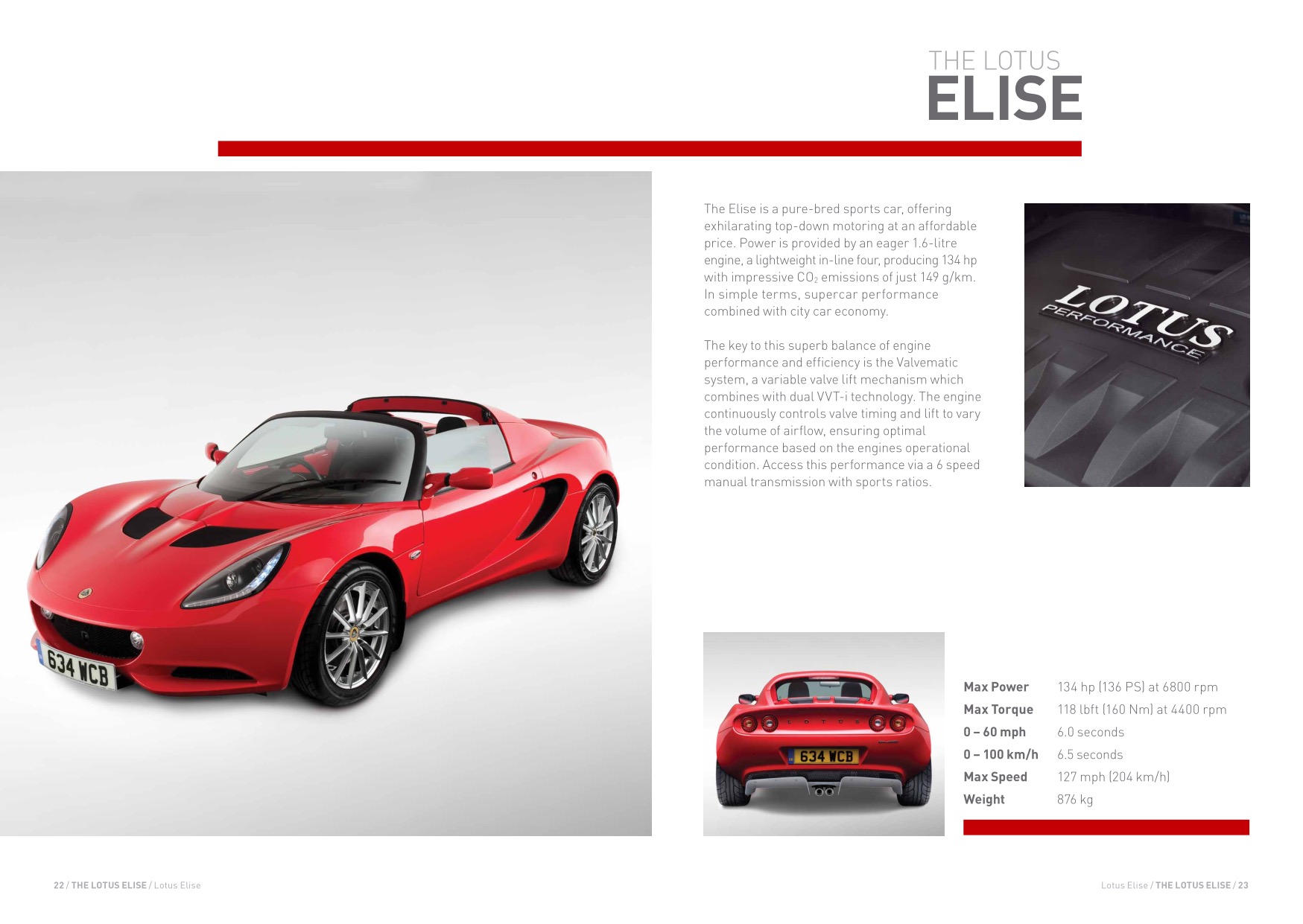 2013 Lotus Elise Brochure Page 2